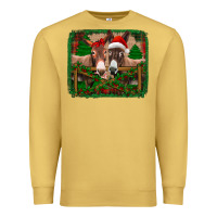 Antique Gold christmas donkeys Premium Sweatshirt - Jasminsmagicworld