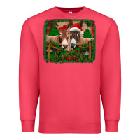 Cardinal christmas donkeys Premium Sweatshirt - Jasminsmagicworld