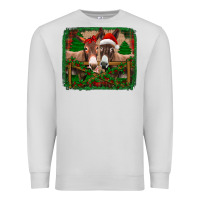 Dove Grey christmas donkeys Premium Sweatshirt - Jasminsmagicworld