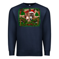 Navy christmas donkeys Premium Sweatshirt - Jasminsmagicworld