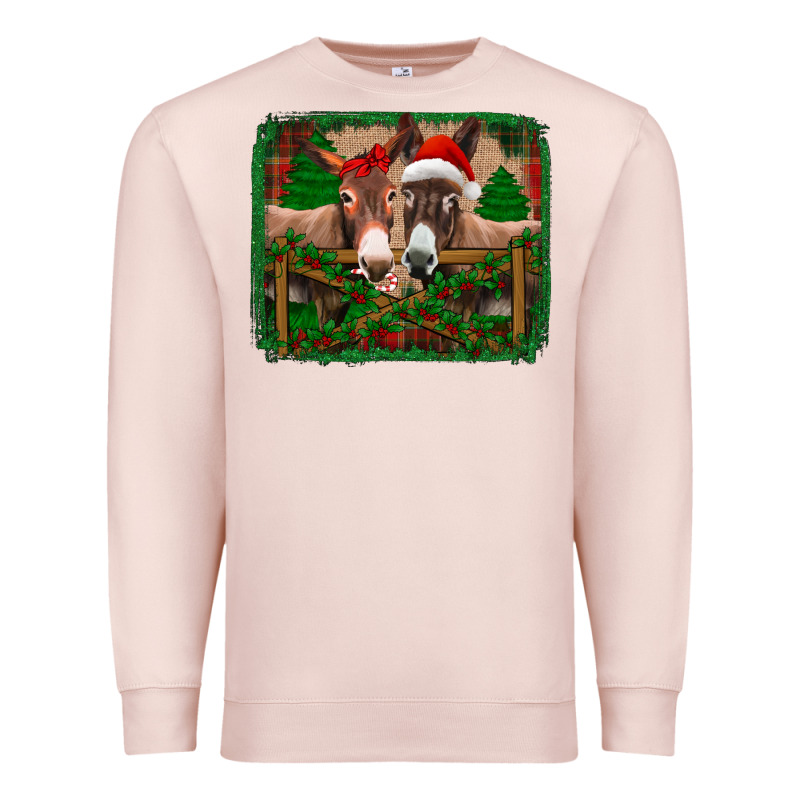 Christmas Donkeys Premium Sweatshirt by Jasminsmagicworld | Teevron