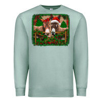Seafoam christmas donkeys Premium Sweatshirt - Jasminsmagicworld