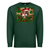 Sports Green christmas donkeys Premium Sweatshirt - Jasminsmagicworld