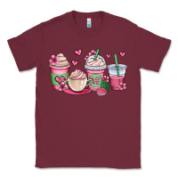 Burgundy valentines day coffee cups Classic Tee - OliviaCreatesArt