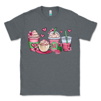 Charcoal Heather valentines day coffee cups Classic Tee - OliviaCreatesArt