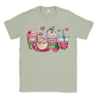 Matcha valentines day coffee cups Classic Tee - OliviaCreatesArt