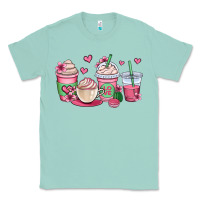 Seafoam valentines day coffee cups Classic Tee - OliviaCreatesArt