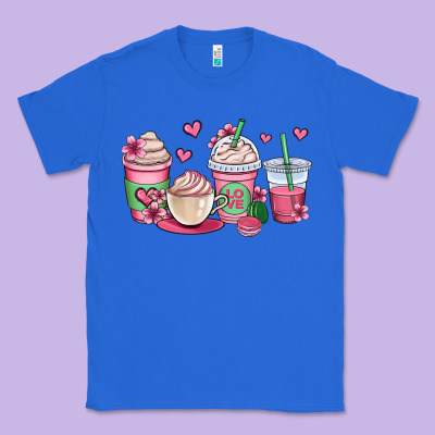 Valentines Day Coffee Cups Classic Tee Designed By Oliviacreatesart