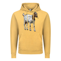 Vintage Mustard Boer Goat Vintage Hoodie - LillyAllenDesigns