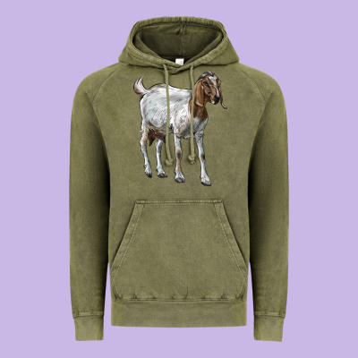 Boer Goat Vintage Hoodie Designed By Lillyallendesigns