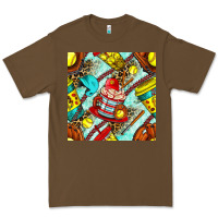 Cacao softball coffee cup and bat with leopard seamless pattern bbs Premium Tee - BundleAndBundleShop