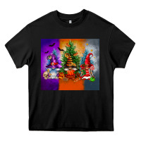 Black halloween gnomes Heavy Core Tee - FaDigitalArtStudio