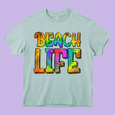 Beach Life Heavy Core Tee Designed By Jasminsmagicworld