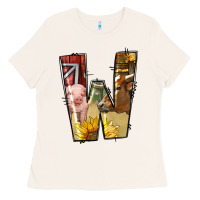 Bone farm life alphabet lowercase letters w Ladies Tee - BundleAndBundleShop