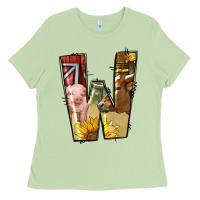 Matcha farm life alphabet lowercase letters w Ladies Tee - BundleAndBundleShop