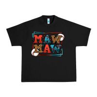 Black Baseball mawmaw leopard frame Urban Heavy Tee - LillyAllenDesigns