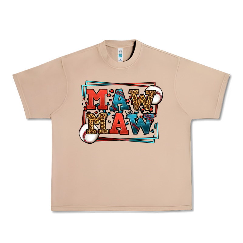 Baseball Mawmaw Leopard Frame Urban Heavy Tee by LillyAllenDesigns | Teevron