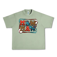 Oil Green Baseball mawmaw leopard frame Urban Heavy Tee - LillyAllenDesigns
