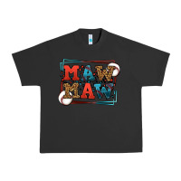 Pigment Black Baseball mawmaw leopard frame Urban Heavy Tee - LillyAllenDesigns