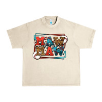 Sandshell Baseball mawmaw leopard frame Urban Heavy Tee - LillyAllenDesigns