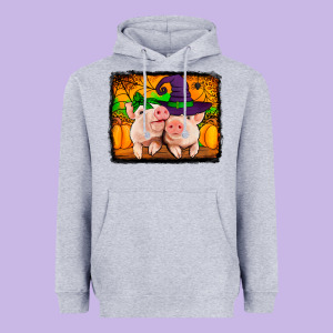 Halloween Pigs Heavyweight Hoodie Designed By Jasminsmagicworld