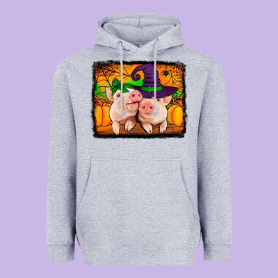Halloween Pigs Heavyweight Hoodie Designed By Jasminsmagicworld