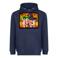 Navy halloween pigs Heavyweight Hoodie - Jasminsmagicworld