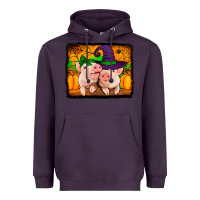 Plum halloween pigs Heavyweight Hoodie - Jasminsmagicworld
