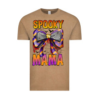 Vintage Coffee Spooky Mama Vintage Tee - CowhideDigitalArt