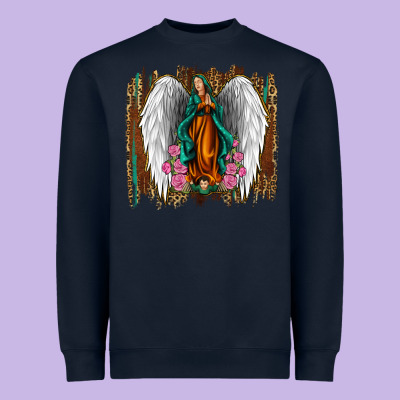 Lady Of Guadalupe Heavyweight Sweatshirt Designed By Jasminsmagicworld