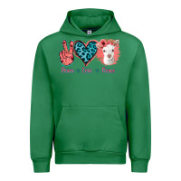 Emerald Peace Love Goats Urban Hoodie - Jasminsmagicworld
