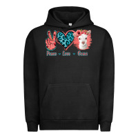 Pigment Black Peace Love Goats Urban Hoodie - Jasminsmagicworld