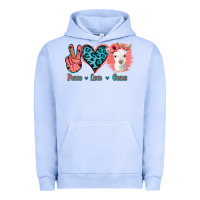 Pigment Grape Ice Peace Love Goats Urban Hoodie - Jasminsmagicworld