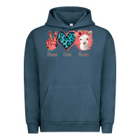 Pigment Midnight Navy Peace Love Goats Urban Hoodie - Jasminsmagicworld