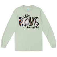 Matcha for the love of the game baseball Long Sleeve Tee - CowhideDigitalArt