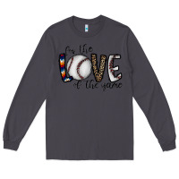 Smoke for the love of the game baseball Long Sleeve Tee - CowhideDigitalArt
