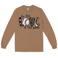 Toasted Coconut for the love of the game baseball Long Sleeve Tee - CowhideDigitalArt