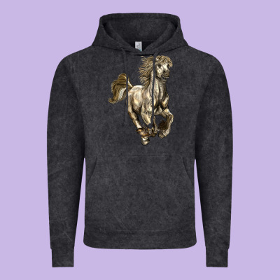 Percheron Horse Vintage Hoodie Designed By Lillyallendesigns