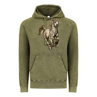 Vintage Olive percheron horse Vintage Hoodie - LillyAllenDesigns