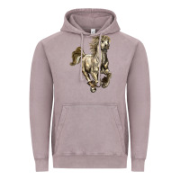 Vintage Zinc percheron horse Vintage Hoodie - LillyAllenDesigns