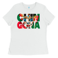 White chingona sugar skull Ladies Tee - BundleAndBundleShop