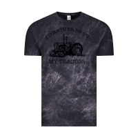 Cloud Black I D Rather Be On My Tractor Vintage Tee - Bettercallsaul