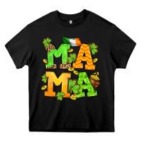 Black St. Patrick's Day mama Heavy Core Tee - OliviaCreatesArt
