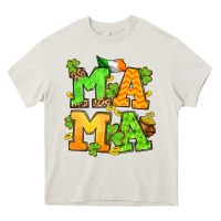 Cream St. Patrick's Day mama Heavy Core Tee - OliviaCreatesArt