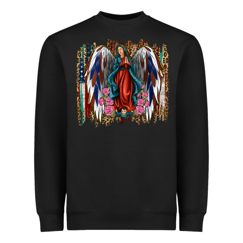 Lady Of Guadalupe Th Of July Heavyweight Sweatshirt by Jasminsmagicworld | Teevron