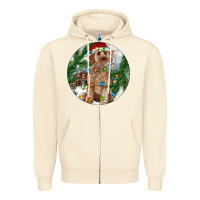 Sandshell Cockapoo Christmas Zipper Hoodie - RanaPortraitStore