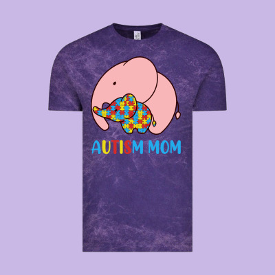 Autism Awareness Autism Mom Vintage Tee Designed By Cowhidedigitalart