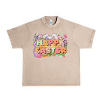 French Oak Happy Easter Urban Heavy Tee - LillyAllenDesigns