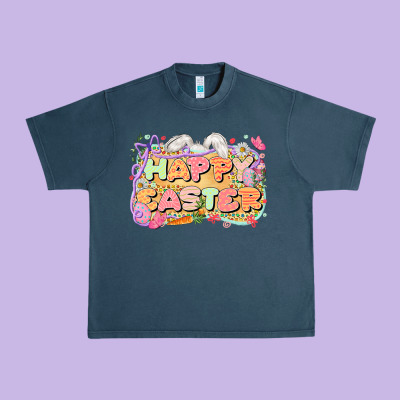 Happy Easter Urban Heavy Tee Designed By Lillyallendesigns