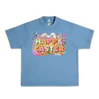 Pebble Blue Happy Easter Urban Heavy Tee - LillyAllenDesigns